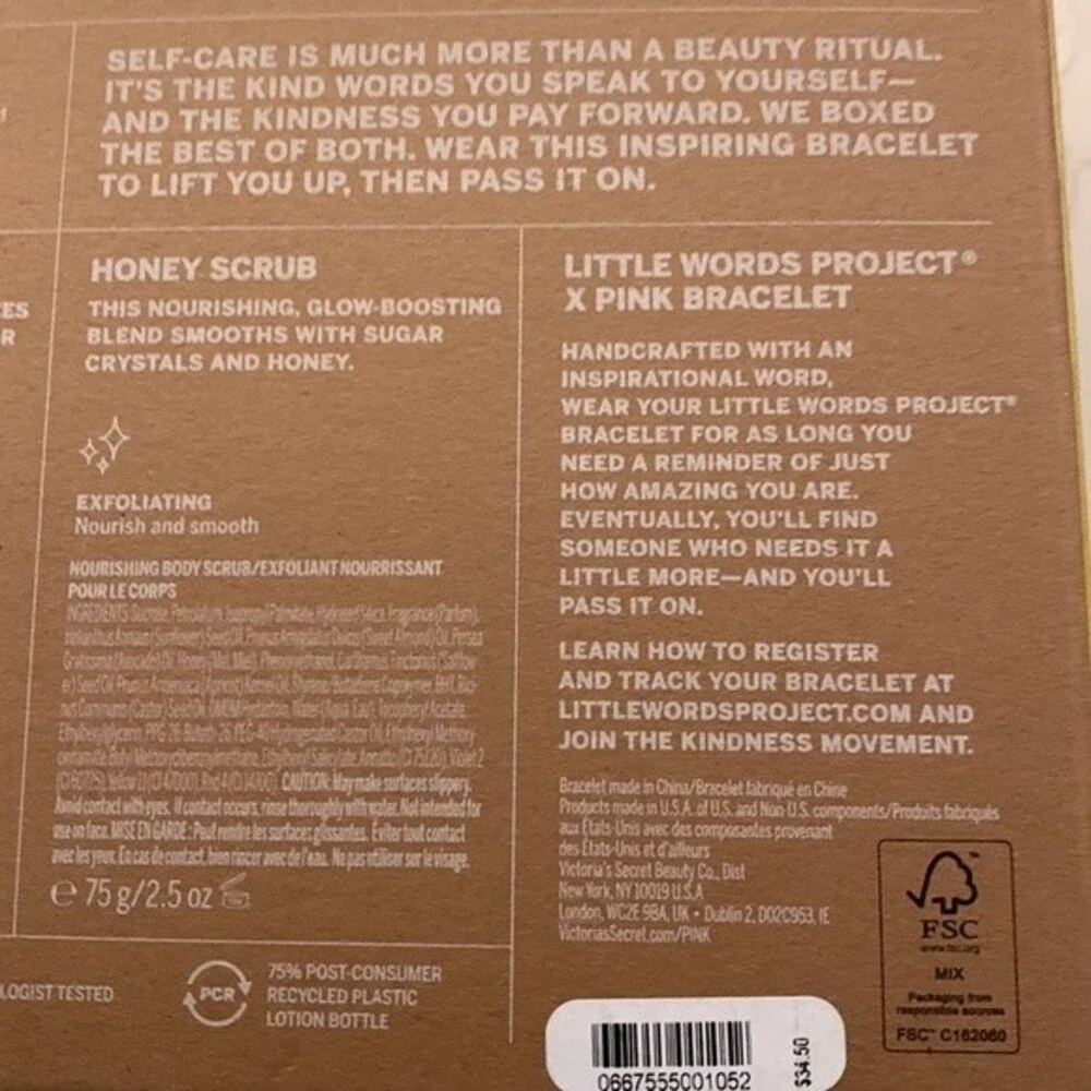NWT PINK Feel Nourished in Your Skin Set